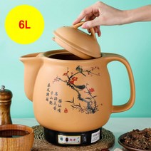 약탕기 전기 냄비 한약 세라믹 도자기 주전자 가정용, 6L