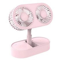 KANVEB휴대용무선미니 선풍기선풍기 탁상용 선풍기, 핑크/핑크