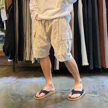 어썸블랑 남성반바지 볼륨 카고반바지 밴딩바지 배기반바지