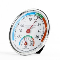 고급 정밀 온도계 습도계(13cm) 아날로그 온습도계, 상세 참조