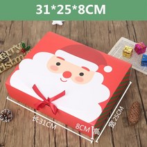 선물 포장 박스 StoBag 10pcs 크리스마스 쿠키 종이 상자 생일 파티 케이크 초콜릿 캔디 홀더 DIY 수제 호의, 31x25x8cm