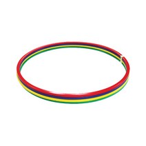 IW 리듬 체조 후프 주니어용 연습 훌라후프 준비물 체육시간 무용, 레드