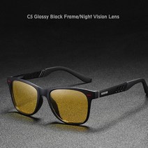 KDEAM 남자 포토 크로 믹 선글라스 안경 UV400, C5 Night Vision