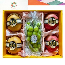 최고급 과일 선물세트 BOX /명품 사과 배 샤인머스켓 명절선물세트BOX, A(사과2배2샤인머스켓1)