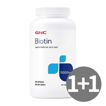 GNC 지엔씨 비오틴 5000mcg 240캡슐 2개, 240정