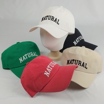 와이앤와이 네추럴 레터링 자수 볼캡 NATURAL 가벼운 야구모자 스타일리쉬 볼캡
