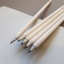 무지연필 신문재생지우개연필 HB 무지디자인 7자루, 단품