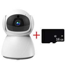 와이파이 카메라 스마트 실내 보안 야간, Camera with 16GB+EU 플러그