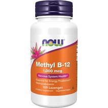 나우푸드 메틸 엽산 비타민B12 메틸코발라민 1000mcg 100정