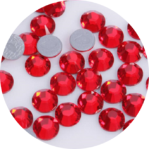 Ss10 ss12 ss16 핫 픽스 라인석 크리스탈 슈퍼 반짝이 납유리 직물 의류용 43 색상, [04] ss20  1440pcs, [30] Light red