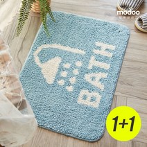 모두의러그 극세사 디자인 발매트 40x60 2개 세트, 단품