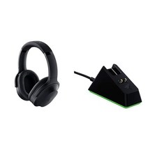 레이저 바라쿠다 Pro 무선 게임 모바일 헤드셋PC Playstation 스위치 Android iOS 블랙 마우스 충전 도크 크로마 RGB 조명이 있는 자기 클래식 447784