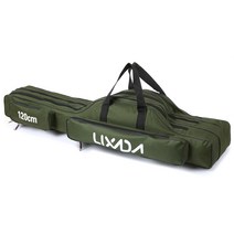 Lixada 3 개의 층 낚싯대 가방 맞춤형, 아미 그린