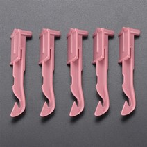 뜨개질 기계 DIY 넥워머 목도리 스웨터 키트 가방 베짜기 교체 바늘 5 팩 바늘 부품 red white hook crochet thread for knitting, 분홍색
