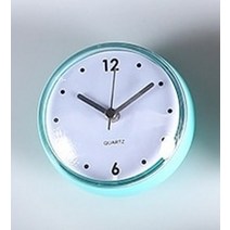 벽시계추천 이케아벽시계 한글시계 벽걸이전자시계 무타공시계 별걸이디지털시계 미니 흡입 컵 방수 욕실 시계 크리 에이 티브 원형 작은 시계 주방 욕실 벽 마운트 유리 벽 시계 시계, 3인치, G01
