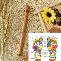 죽비 안마봉 1/3PCS 원래 나무 발 바디 마사지 스틱 완화 근육 통증 도구 반사 요법, 05 13cm
