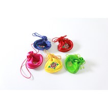 반려견 한복 복주머니 색상선택, 레드