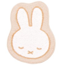 센코 미피 네무리 미피 매트 러그 약 50 × 38cm 베이지 캐릭터 캐릭터 동물 miffy 65081
