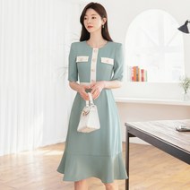 시크라인 톨린 민트 원피스