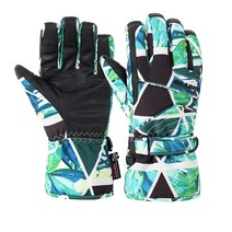 세리페 남녀 스키장갑 나염 폰 터치가능 두꺼운 보온장갑 겨울 스노우보드 산악 라이딩 방수 커플 여성, 남성 - 색상 1