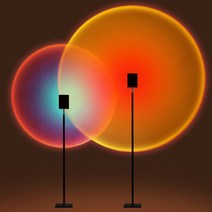 석양 선셋 조명 인싸 스튜디오 스탠드 분위기 조명, 데스크형, 선셋레드