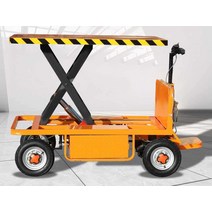 리프트카 충전식 전동 운반차 고소차 적재 구르마, 1.5x0.8m 800W 48V20A