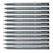 스테들러 308 피그먼트 라이너 블랙, 0.4mm, 0.4mm