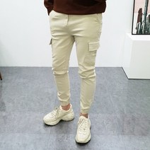 구스마켓 남자 옆카고 코튼 조거팬츠 (3XL까지 4Color)