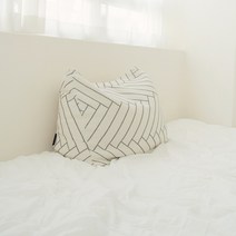 [윌로우패브릭] 사계절 침대헤드쿠션 대형쿠션 삼각 등받이 허리베개 4 color 소형 중형, 브라운