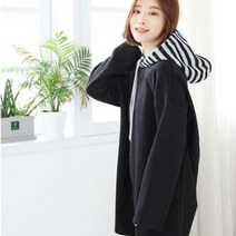 위스 18031TS-후드배색롱 티
