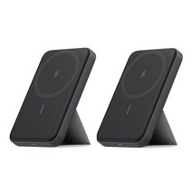 1+1 앤커 맥고 자석의 맥세이프 호환 Wireless 차징 거치대 보조베터리 5000mAh A1611, 화이트+화이트