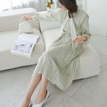 여자 방도 타이 여리핏 허리끈 롱원피스