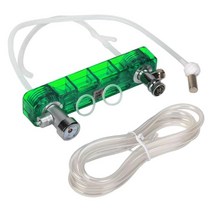 GHSHOP 수족관 CO2 시스템 니들 밸브 압력 게이지 생성기 반응기 DIY 빠른 트위스트 이산화탄소 도구 식물 액세서리에, 17.2x4.5x12.8cm, 녹색, PC 플라스틱