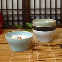 [0UK] 소야 아름 공기(밥그릇) 여주도자기 도자기그릇 그릇세트 밥공기 핸드메이드 그릇 234567EA, 블랙