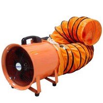 이동식 산업용송풍기 포터블팬 환풍기 공사 현장, 팬350MM(14인치)+10m덕트