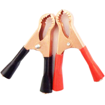 쿨템 용접 악어클립 아스집게 클램프 점퍼 50A, 검정