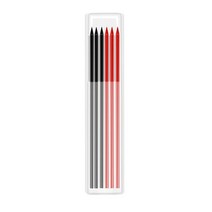 리필 리드 및 내장 샤프너가 있는 단단한 목수 연필 스크라이버 목재 바닥 마킹 목공, 11 6Pcs-Mix refill D