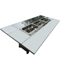 오뎅바 철판 노점 보온기 야시장 오뎅바기계, 오뎅바기계 사이즈- 1.8m 2포트