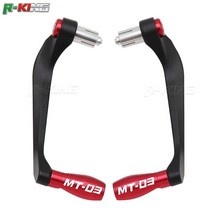 야마하 mt-03 mt03 mt 03 오토바이 유니버셜 78 quot 22mm 핸들 바 그립 가드 브레이크 클러치 레버 핸들 바 가드 프로텍터, 빨강