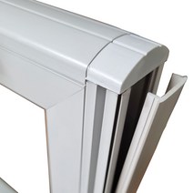 진웅파티션 45T PVC 사무실파티션 마감바 부속 부품, OD밝은회색