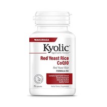 미국 Kyolic 숙성 마늘 추출물 포뮬러 114 붉은 쌀 효모 Coq10 75 캡슐, 포뮬러 114 캡슐, 75 카운트(1팩)