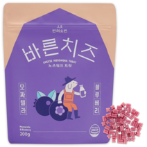 반려소반 바른치즈 강아지 반려견 노즈워크 간식, 1팩, 모짜렐라&블루베리
