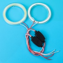 자동차 라이트습기제거제 자동차 라이트60mm-120mm LED 천사 원형 자동차 헤드 라이트 오토바이 링 조리개, 한개옵션1, 01 60MM