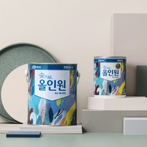 KCC 숲으로 올인원 0.9L 친환경페인트 실크벽지페인트 가구 방문 몰딩 철재 방화문, [반광]황색