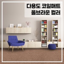 라임 코일 현관 매트 두께 20mm, 올브라운 90x120(cm), 1개