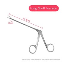귀 코 클리너 펜치 내시경 귀지 제거제 hartman micro alligator crocodile veterinary forceps tweezer otoscope tool, 1x 긴 집게, 04 1x Long Forceps