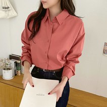 여자 유네이 데일리 6컬러 기본코디 솔리드 셔츠