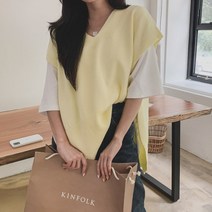 동대문관 더플앤 옆트임 니트 조끼