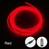 led 네온사인 레터링 네온조명 무드등 라이트 엘 와이어 자동차 유연한 소프트 튜브, 빨간색, 5m