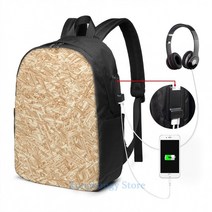 건축모형 basswood 재료 배스우드 공예 우드 재미있는 그래픽 인쇄 OSB 건설 합판 텍스처 장식 USB 충전 배, 01 USB Backpack 17 in